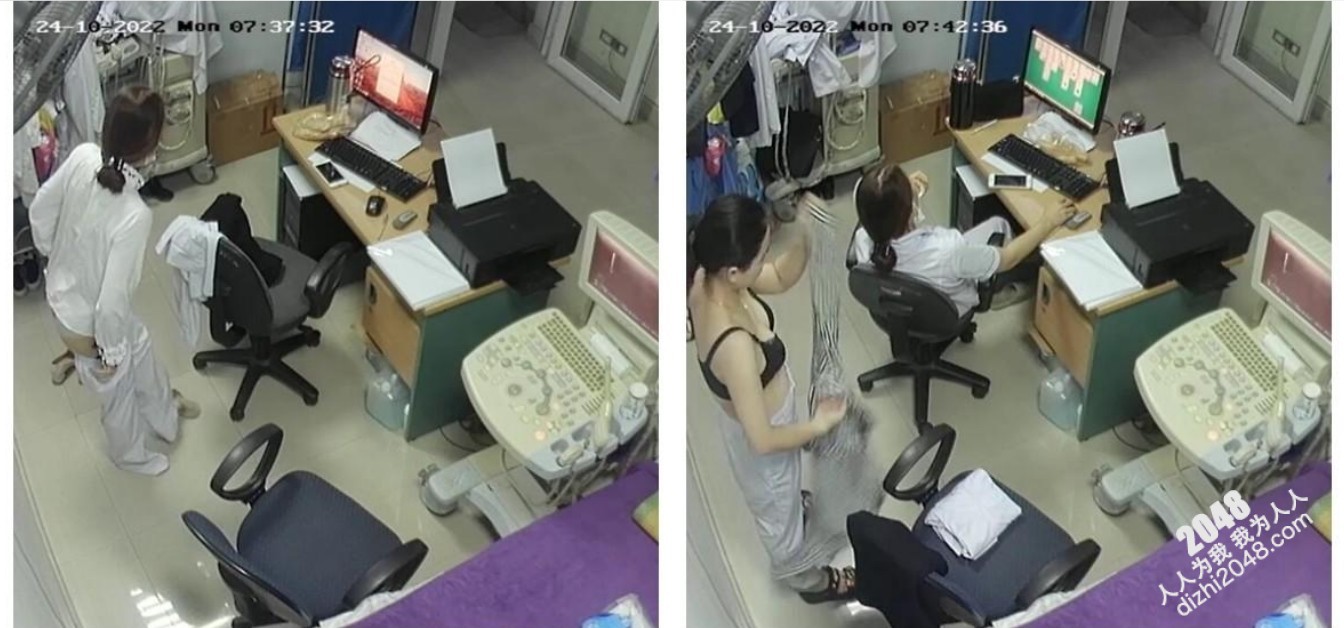 黑客破解医院B超室监控TP某公司安排女员工进行乳房检查和医生护士上岗前换衣服