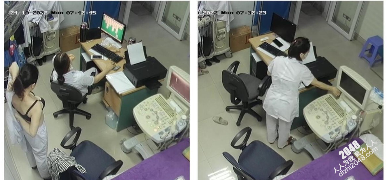 黑客破解医院B超室监控TP某公司安排女员工进行乳房检查和医生护士上岗前换衣服
